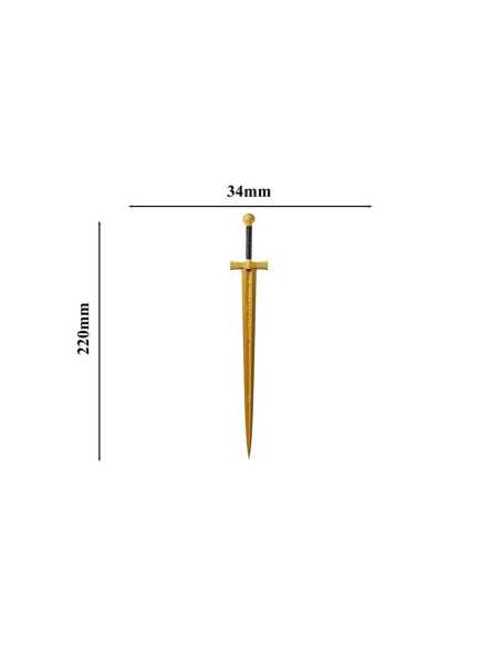 EXCALIBUR Gold Vergoldete Version Legende des Schwertes 2 Oz Silbermünze 2000 Francs Kamerun 2025 - Coins & More - Kamerun