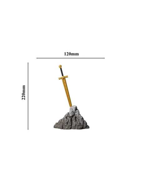 EXCALIBUR STUCK IN THE ROCK Gold Gilded Version Legend of the Sword 2 Oz Silver Coin 2000 Francs Cameroon 2025 - Coins & More...