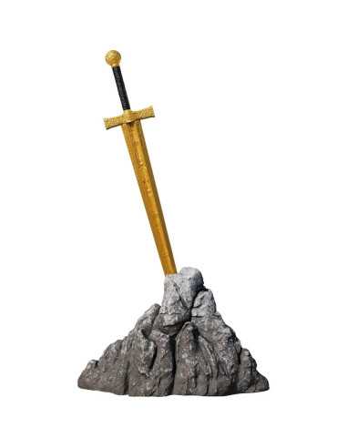 EXCALIBUR STUCK IN THE ROCK Gold Vergoldete Version Legend of the Sword 2 Oz Silbermünze 2000 Francs Kamerun 2025 - Coins & M...