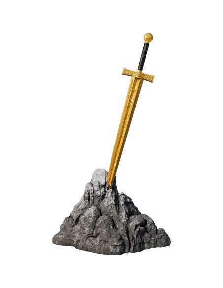 EXCALIBUR STUCK IN THE ROCK Versión Dorada Leyenda de la Espada Moneda de Plata de 2 Oz 2000 Francos Camerún 2025 - Coins & M...