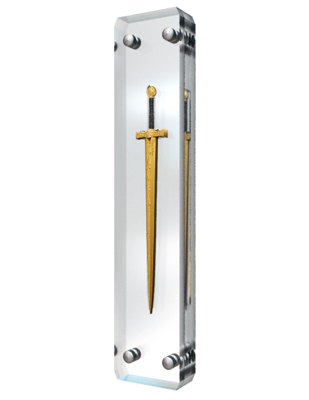 EXCALIBUR Oro Versión Dorada Leyenda de la Espada 2 Oz Moneda de Plata 2000 Francos Camerún 2025 - Coins & More - Camerún