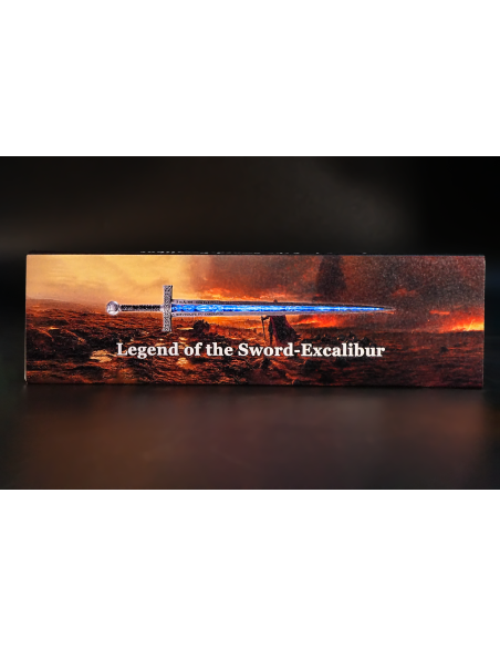 EXCALIBUR UV Antique Finish Version Legend of the Sword 2 Oz Silver Coin 2000 Francs Cameroon 2025 - Coins & More - Cameroun