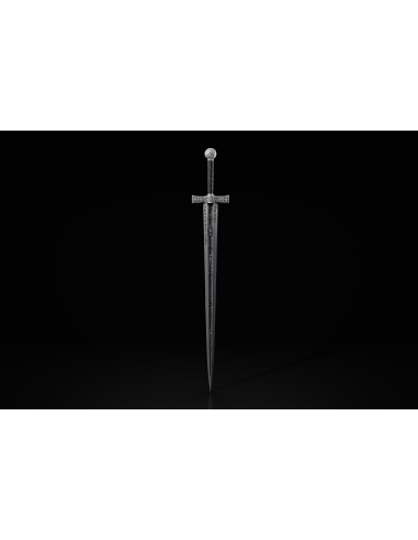 EXCALIBUR UV Versione Antica Leggenda della Spada 2 Oz Moneta d'Argento 2000 Franchi Camerun 2025 - Coins & More - Camerun