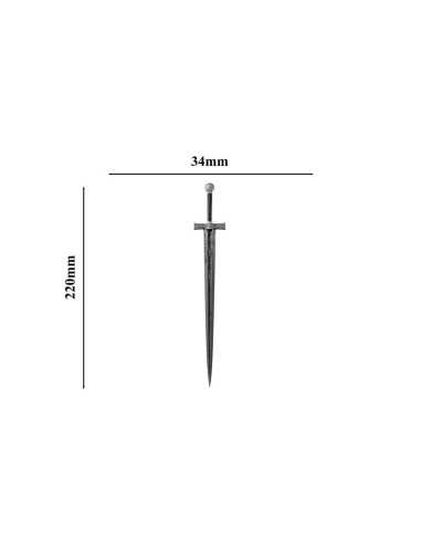 EXCALIBUR UV Acabado Antiguo Versión Leyenda de la Espada 2 Oz Moneda de Plata 2000 Francos Camerún 2025 - Coins & More - Cam...