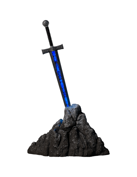 EXCALIBUR STUCK IN THE ROCK UV Antique Finish Version Legend of the Sword 2 Oz Silbermünze 2000 Francs Kamerun 2025 - Coins &...