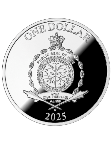 MONETA D'ARGENTO DA 1 OZ. 1$ Niue 2025 - Coins & More - Niue