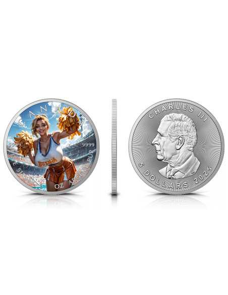 CHEERLEADER 1 Oz Silbermünze 5$ Kanada 2024 - Coins & More - Kanada