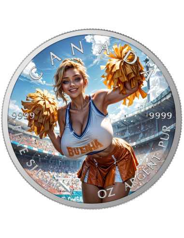 CHEERLEADER 1 Oz Silbermünze 5$ Kanada 2024 - Coins & More - Kanada