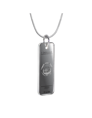 VESTIDO BLANCO Colgante Moneda de Plata 1$ Liberia 2025 - Coins & More - Liberia