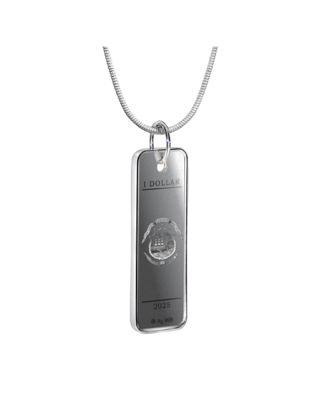 VESTIDO BLANCO Colgante Moneda de Plata 1$ Liberia 2025 - Coins & More - Liberia