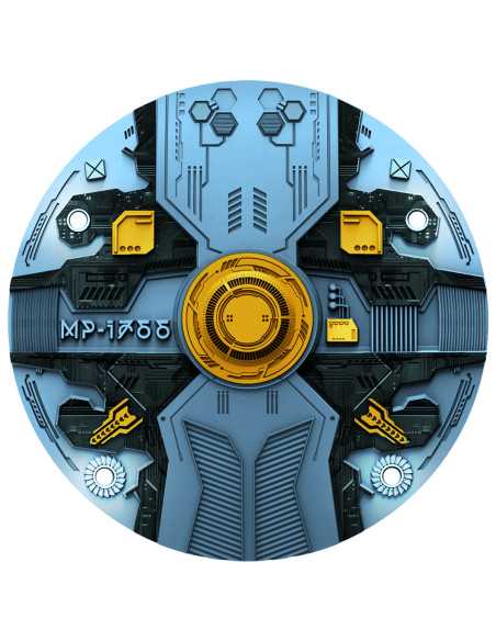 UFO MP-1766 BLUE GALAXY 7 Oz Silber Schwebemünze 1766 Francs Kamerun 2024 - Coins & More - Kamerun