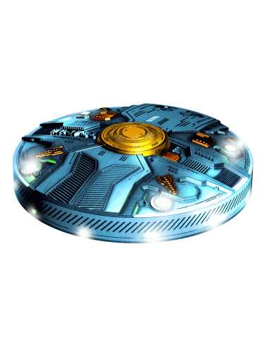 UFO MP-1766 GALASSIA BLU Moneta galleggiante d'argento da 7 once 1766 franchi Camerun 2024 - Coins & More - Camerun
