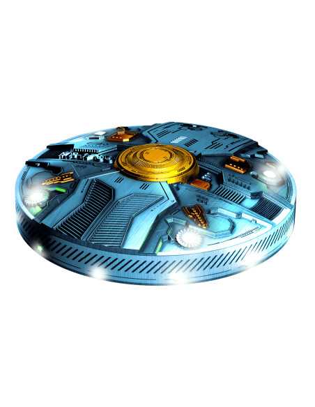 UFO MP-1766 BLUE GALAXY 7 Oz Silber Schwebemünze 1766 Francs Kamerun 2024 - Coins & More - Kamerun