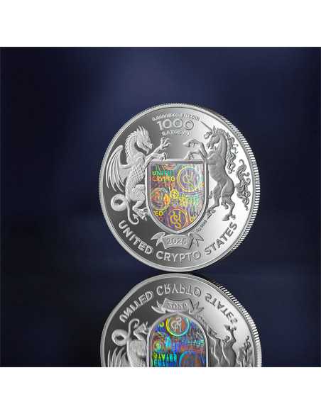 LIBERTAD 1 Oz Silver Proof Coin 1000 Satoshi United Crypto States 2025 - Coins & More - Coins by Country
