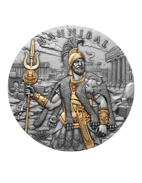 HANNIBAL Legendary Warriors 2 Oz Silbermünze 5$ Niue 2025 - Coins & More - Niue