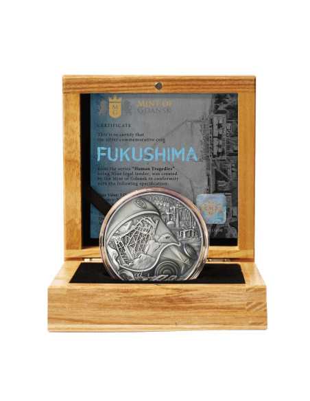 FUKUSHIMA Menschliche Tragödien 2 Oz Silbermünze 5$ Niue 2024 - Coins & More - Niue
