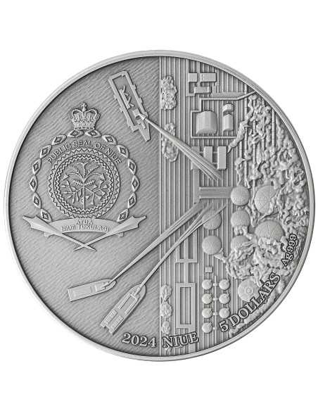 FUKUSHIMA Menschliche Tragödien 2 Oz Silbermünze 5$ Niue 2024 - Coins & More - Niue