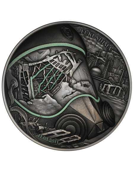 FUKUSHIMA Menschliche Tragödien 2 Oz Silbermünze 5$ Niue 2024 - Coins & More - Niue
