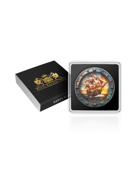 SANTA MARIA Berühmte Schiffe 1 Oz Silbermünze 1$ USA 2025 - Coins & More - Usa