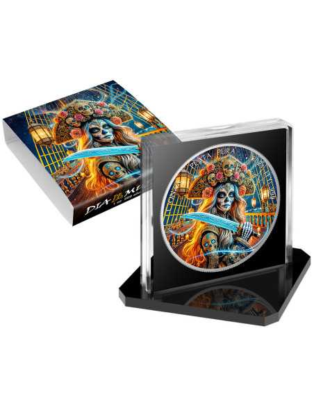 CORSAIR Dia De Los Muertos Pièce de monnaie en argent de 1 once Mexique 2024 - Coins & More - Mexique