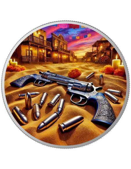 SHERIFF Dia De Los Muertos 1 Oz Silver coin 1 Ounce Mexico 2024 - Coins & More - Mexique