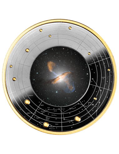 CENTAURUS A Galaxy Galaxies Silver Coin 500 Francs CFA Cameroon 2024 - Coins & More - Cameroon