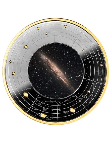 NGC 4945 Galassie d'Argento Moneta d'argento da 500 Franchi CFA Camerun 2024 - Coins & More - Camerun