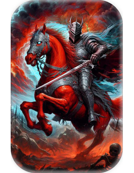 HORSEMEN ROJO DE LA APOCALIPSIS Premium Cast Bar 2 Oz Plata - Coins & More - Plata