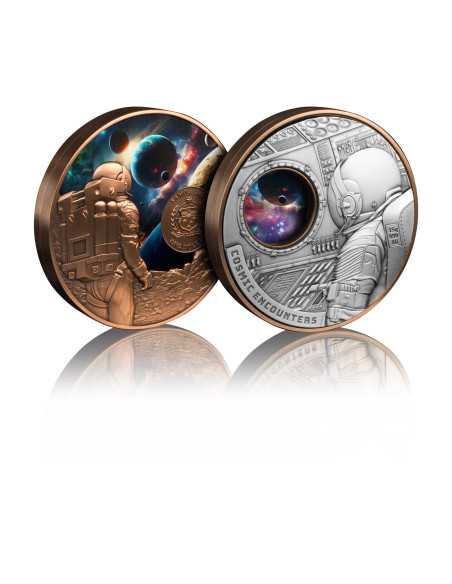 COSMIC ENCOUNTERS 1/2 Oz Silber & 340g Kupfermünze 1$ Samoa 2025 - Coins & More - Samoa