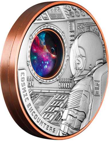 COSMIC ENCOUNTERS 1/2 Oz Silber & 340g Kupfermünze 1$ Samoa 2025 - Coins & More - Samoa