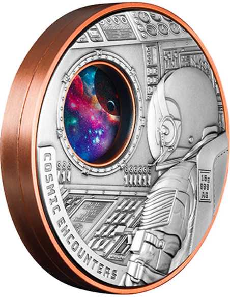 COSMIC ENCOUNTERS 1/2 Oz Silber & 340g Kupfermünze 1$ Samoa 2025 - Coins & More - Samoa