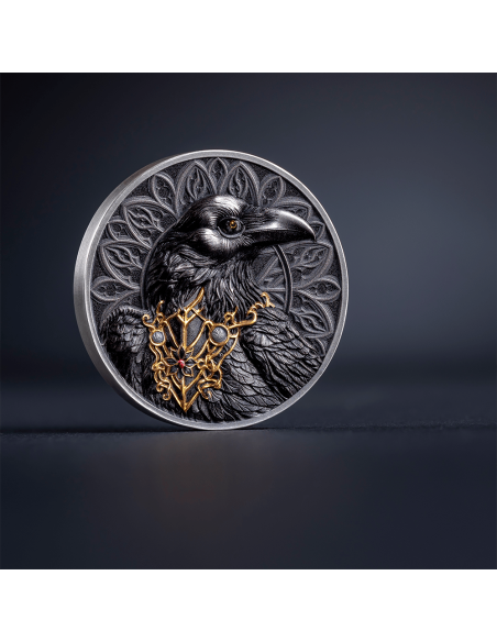 THE RAVEN Creatures of Nocturne Moneta d'argento da 1 Oz 1000 Franchi Camerun 2025 - Coins & More - Camerun