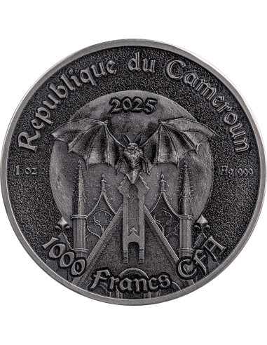 THE RAVEN Creatures of Nocturne Moneta d'argento da 1 Oz 1000 Franchi Camerun 2025 - Coins & More - Camerun