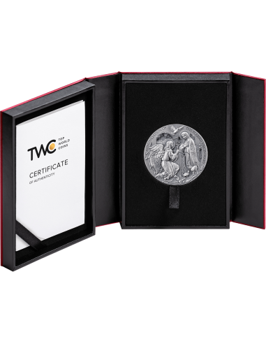 THE ANNUNCIATION Bible Stories 2 Oz Silver Coin 2000 Francs Cameroon 2025 - Coins & More - Cameroon