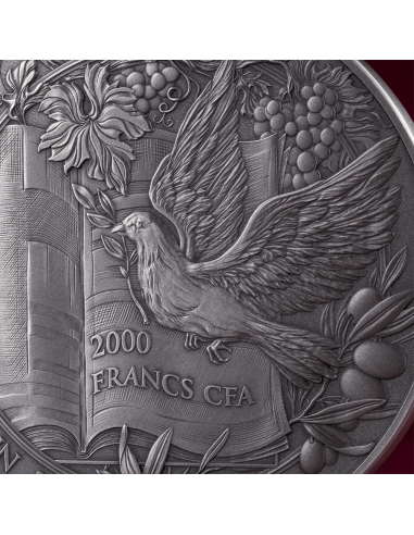 THE ANNUNCIATION Bible Stories 2 Oz Silver Coin 2000 Francs Cameroon 2025 - Coins & More - Cameroon