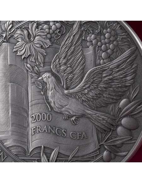 THE ANNUNCIATION Bible Stories 2 Oz Silver Coin 2000 Francs Cameroon 2025 - Coins & More - Cameroon