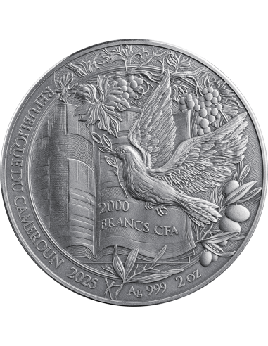 THE ANNUNCIATION Bible Stories 2 Oz Silver Coin 2000 Francs Cameroon 2025 - Coins & More - Cameroon
