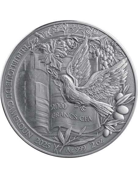 THE ANNUNCIATION Bible Stories 2 Oz Silver Coin 2000 Francs Cameroon 2025 - Coins & More - Cameroon