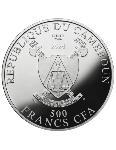 RITRATTO DI AMALIE ZUCKERKANDL Gustav Klimt Moneta d'argento da 500 franchi Camerun 2024 - Coins & More - Camerun