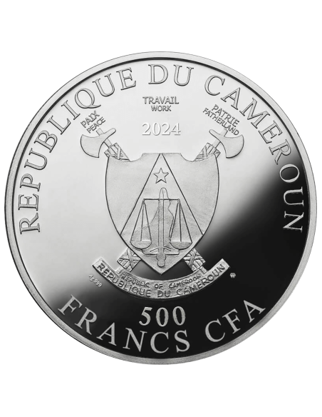 RITRATTO DI AMALIE ZUCKERKANDL Gustav Klimt Moneta d'argento da 500 franchi Camerun 2024 - Coins & More - Camerun