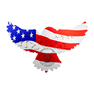 USA BALD EAGLE Moneta d'argento dorata da 2 once 2000 franchi Camerun 2025 - Coins & More - Camerun 2