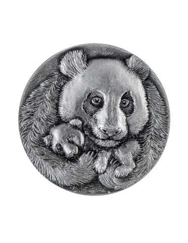 PANDA GIGANTE Huellas de Animales 3 Oz Moneda de Plata 30$ Liberia 2025 - Coins & More - Liberia