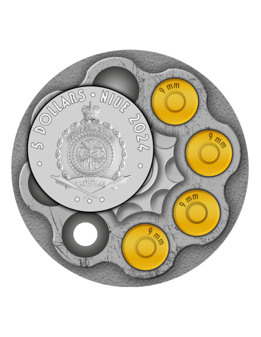 LUCKY LUCIANO The Gangsters Moneda de Plata de 2 Oz 5$ Niue 2024 - Coins & More - Niue