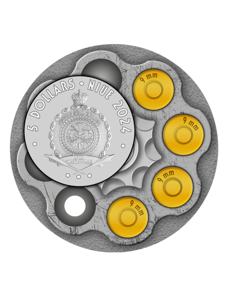 LUCKY LUCIANO I Gangster Moneta d'Argento da 2 Oz 5$ Niue 2024 - Coins & More - Niue