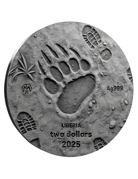 WOJTEK EL OSO SOLDADO Moneda de Plata de 1 Oz 2$ Liberia 2025 - Coins & More - Liberia
