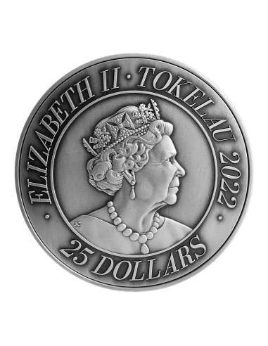 9 SONS OF THE DRAGON KING 5 Oz Silver Coin 25$ Tokelau 2022 - Coins & More - Tokelau