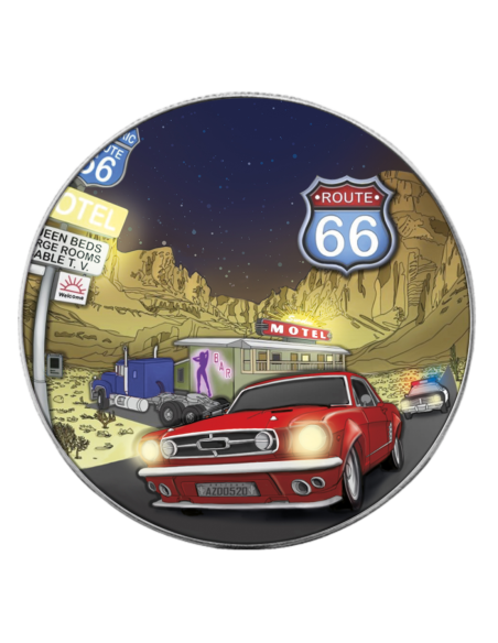 ROUTE 66 America's Famous Roads 1 Oz Silver Coin 1$ USA 2025 - Coins & More - Usa