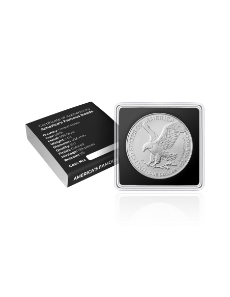 ROUTE 66 America's Famous Roads 1 Oz Silver Coin 1$ USA 2025 - Coins & More - Usa