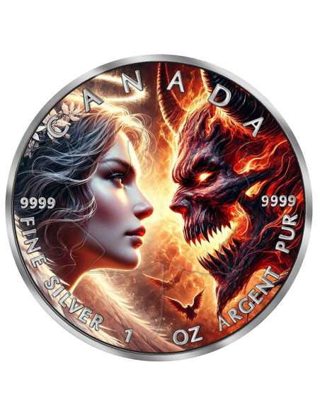 ANGELO DELLA MORTE Angeli e Diavoli Moneta d'Argento da 1 Oz 5$ Canada 2025 - Coins & More - Canada