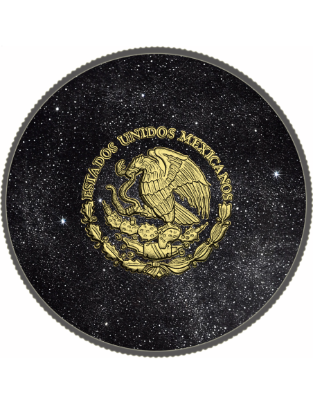 LIBERTAD ON MARS Gold Holo 1 Oz Silver Coin 1 Onza Libertad 2024 - Coins & More - Mexico